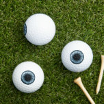 Eyeball blue iris eye funny prank joke novelty golf balls<br><div class="desc">Eyeball golf ball with a blue iris.</div>