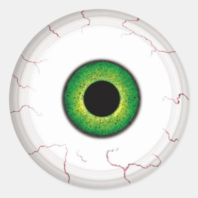 Eyeball Classic Round Sticker (Front)