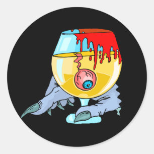 Eyeball Cocktail Classic Round Sticker