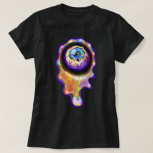 Eyeball Crying Rainbow Tears Graffiti Paint Drip   T-Shirt