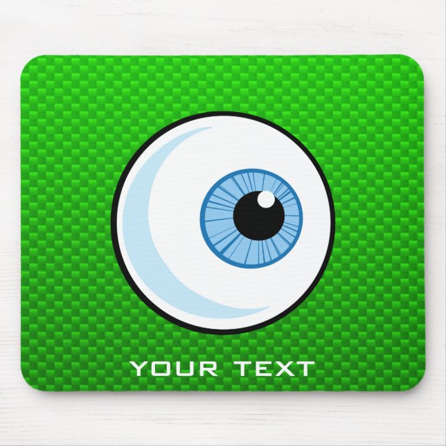 Eyeball; Green Mouse Mat (Front)
