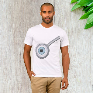 Eyeball Magnifying Glass Fun Eye Inspection  T-Shirt