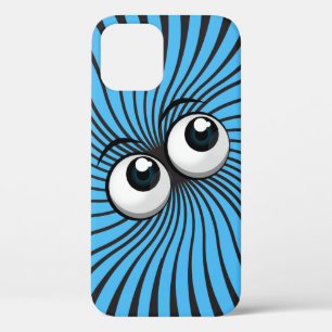 Eyeball Mania on aqua iPhone 12 Case