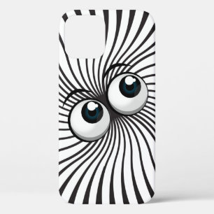 Eyeball Mania on white iPhone 12 Case