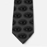 Eyeball Pattern | Neck Tie | Charcoal and Black<br><div class="desc">Charcoal and black eyeball pattern tie.  The finishing touch to your Lord of the Manor,  Dracula vampire,  Jeckyll & Hyde steam punk Halloween costume/cosplay. Tastefully morbid.</div>