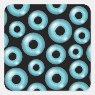 Eyeballs Square Sticker