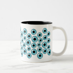 Eyeballs Two-Tone Coffee Mug