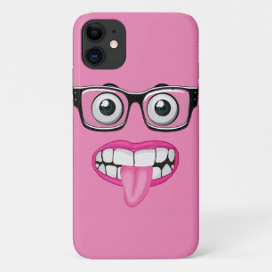 eyeballs with glasses and mouth iPhone 11 case