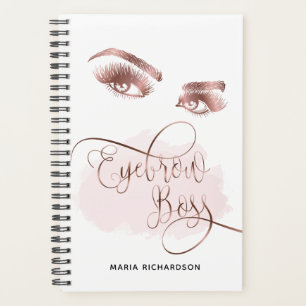 eyebrow boss agenda appointment book