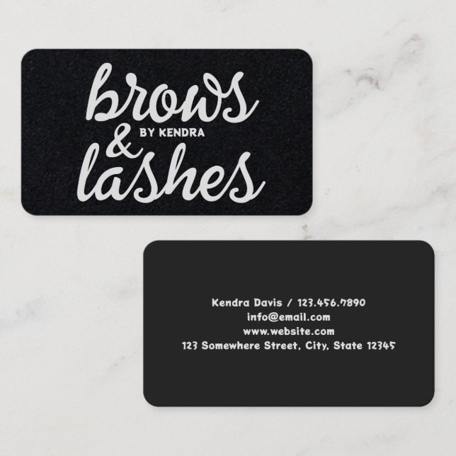 Eyebrow Brows Business Card (Front/Back)