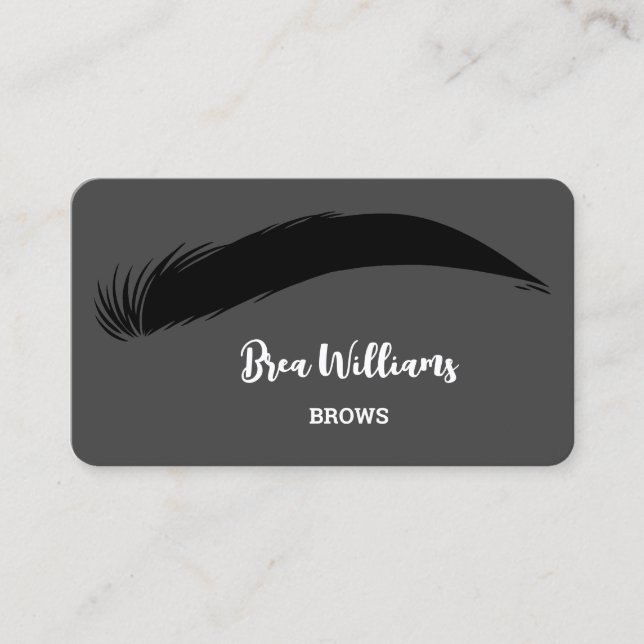 Eyebrow Brows Microblading Business Card (Front)