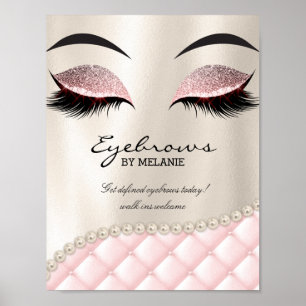 Eyebrow Lashes Eyelash Makeup Poster Pretty Eyes