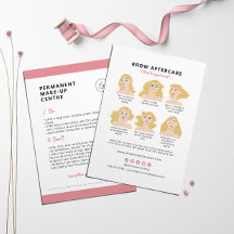 Eyebrow Permanent Make-up Aftercare Instructions