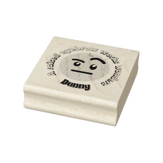 Eyebrow Sass: A Raised Eyebrow Works Wonders Rubber Stamp