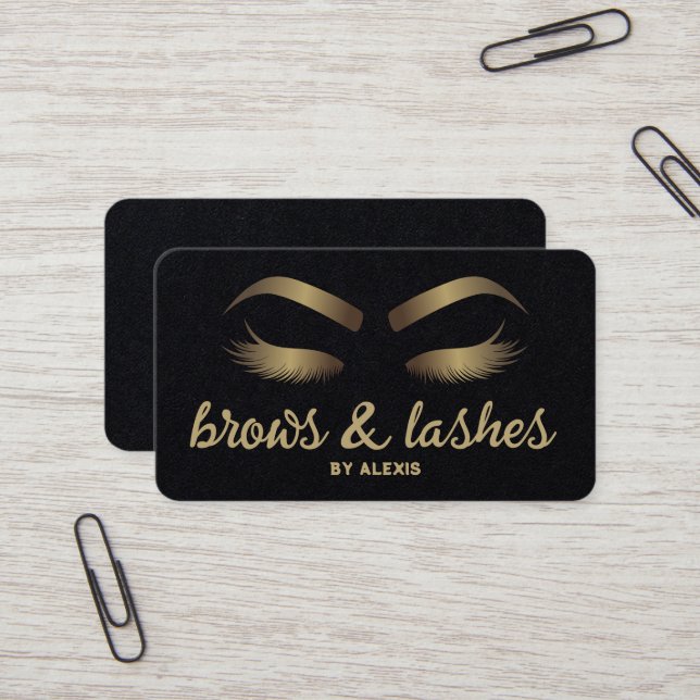 Eyebrows and Eyelash Extension Business Card (Front/Back In Situ)