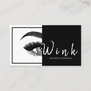 Eyebrows & Eyelashes Studio Salon Business Card
