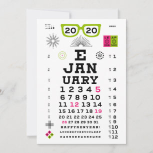 Eyechart 2020 New Year's Card