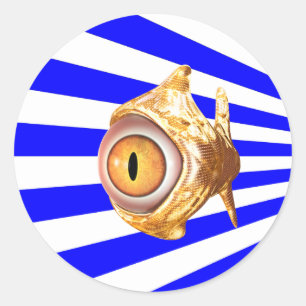 eyefish classic round sticker