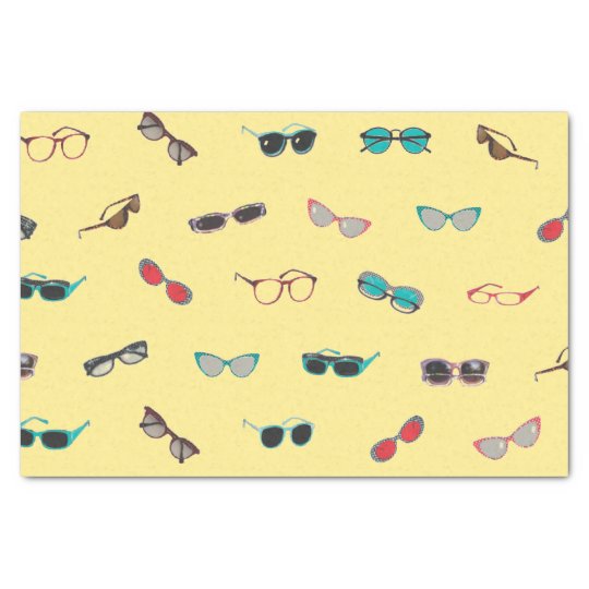 eyeglasses and sunglasses pattern tissue paper Zazzle.co.uk