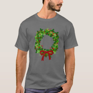 Eyeglasses Christmas Wreath Optometry Optician Chr T-Shirt