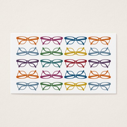 Eyeglasses Optometry Business Cards