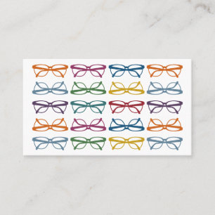 Eyeglasses Optometry Business Cards