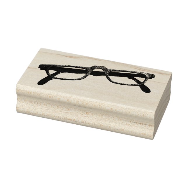 Eyeglasses Vintage Glasses Cool Old Frames Rubber Stamp (Stamp)