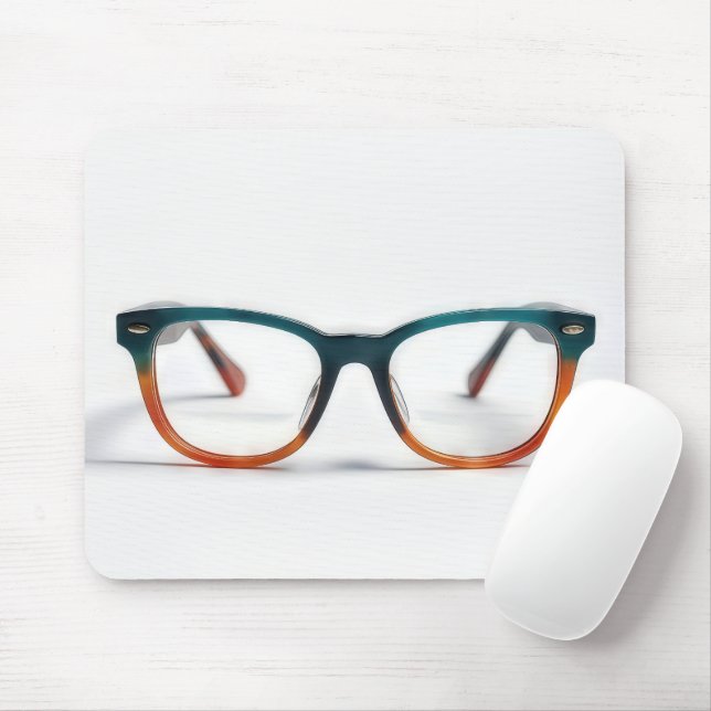 Eyeglasses With Bifocals Mouse Mat (With Mouse)