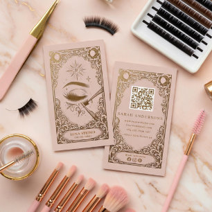 Eyelash Artist Business Card Celestial Lash Tech