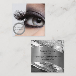 Eyelash Extension Salon Beauty Woman Lash  Square Business Card