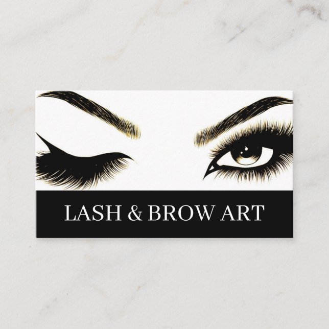 Eyelash Extensions Beauty Salon Spa   Business Car Business Card (Front)
