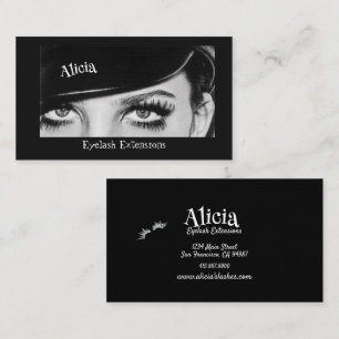 Eyelash Extensions Big Eyes Lashes  Business Card