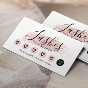 Eyelash Extensions Elegant Pink Lash Salon Loyalty