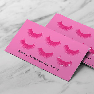 Eyelash Extensions Lash Bar Black & Pink Loyalty