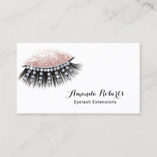 Eyelash Extensions Luxe Lashes Makeup Artist Business Card