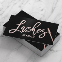 Eyelash Extensions Rose Gold Lashes Typography