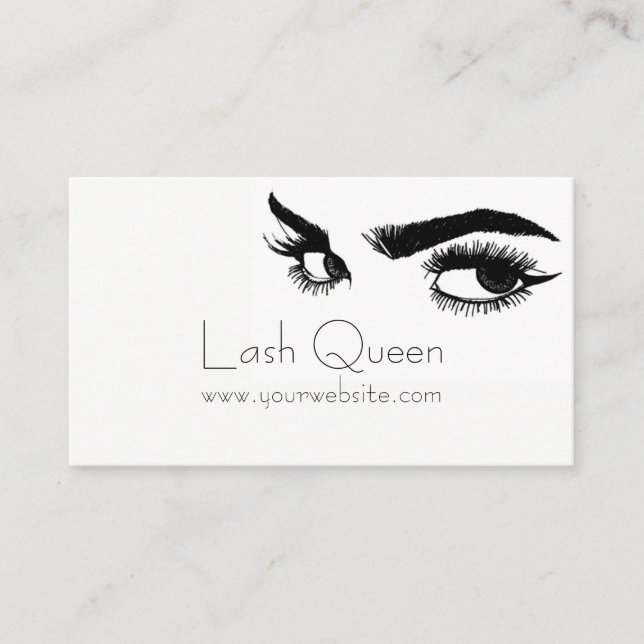 Eyelash Extensions Studio Business Card (Front)