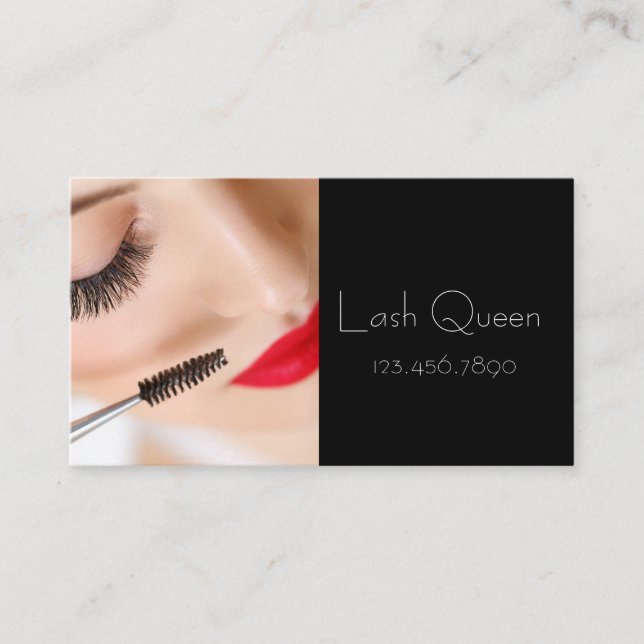 Eyelash Extensions Studio Business Card (Front)