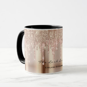 Eyelash Extention Beauty Rose Gold Makeup Artist  Mug