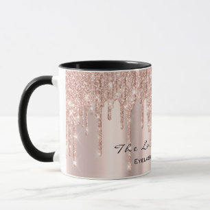 Eyelash Extention Beauty Studio Rose Spark Glitter Mug