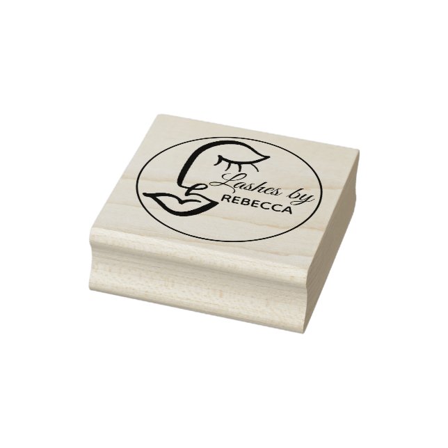 Eyelash Lash Bar Wood Art Stamp (Stamp)