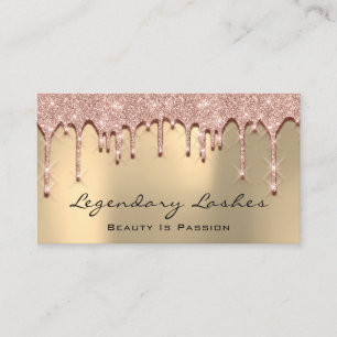 Eyelash Makeup Art 3D Drips Effect Aesthetician Business Card