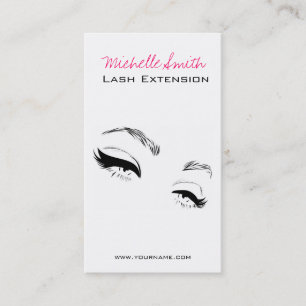 Eyelashes brows Permanent Makeup Artist Eyes Lash Business Card