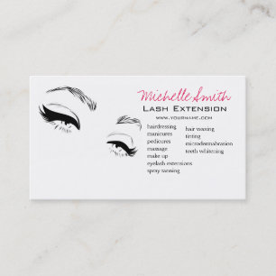 Eyelashes brows Permanent Makeup Artist Eyes Lash Business Card