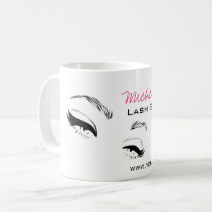 Eyelashes brows Permanent Makeup Artist Eyes Lash Coffee Mug