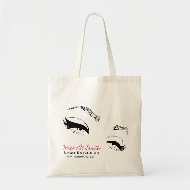 Eyelashes brows Permanent Makeup Artist Eyes Lash Tote Bag (Front)