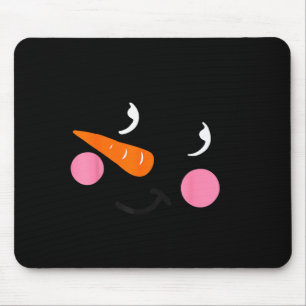 Eyelashes Christmas Outfit Snowman Face Costume Gi Mouse Mat