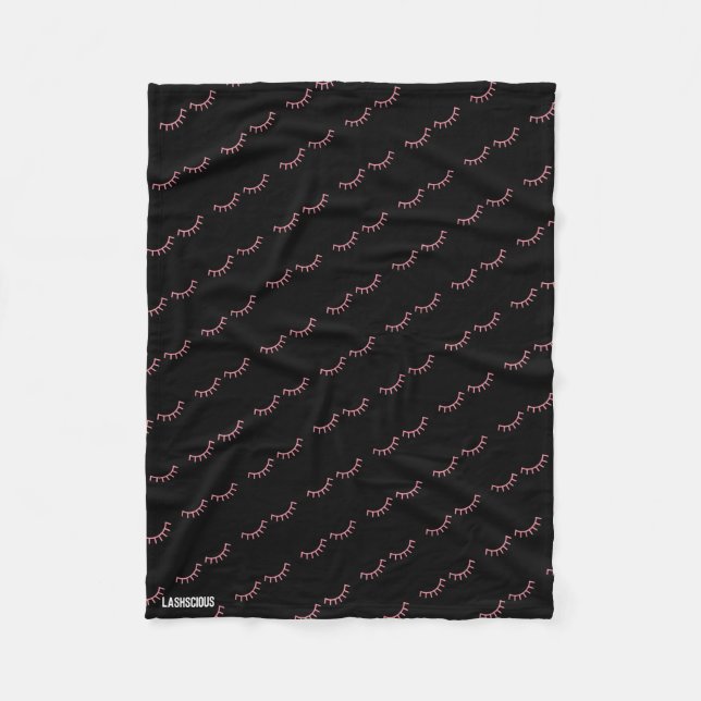 Eyelashes Fleece Blanket (Front)