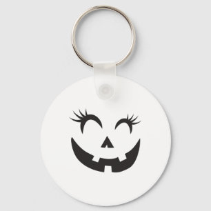 Eyelashes - Halloween Outfit Pumpkin Face Costume Key Ring