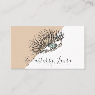 Eyelashes Hand Drawn Eye Salon  Business Card